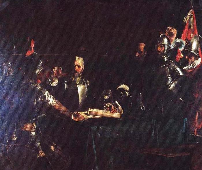 Juan Luna The Blood Compact china oil painting image